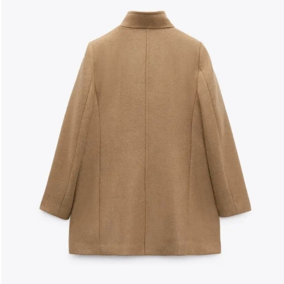 Zara Wool Blend Coat - Picture 4 of 7